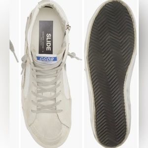 Golden Goose Slide High Top Sneaker (Women) in White/Ice